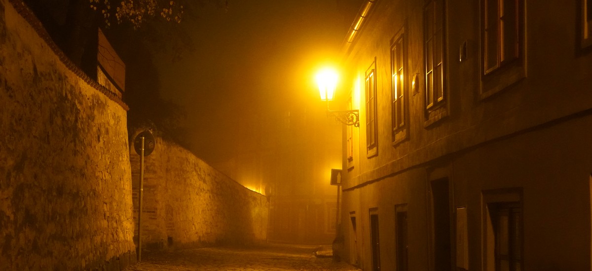 Which ghost is lurking in Prague's streets at night?